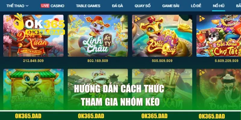 Hướng dẫn cách thức tham gia nhóm kéo