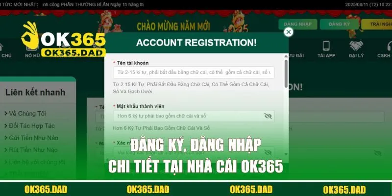 Đăng ký, đăng nhập dễ dàng